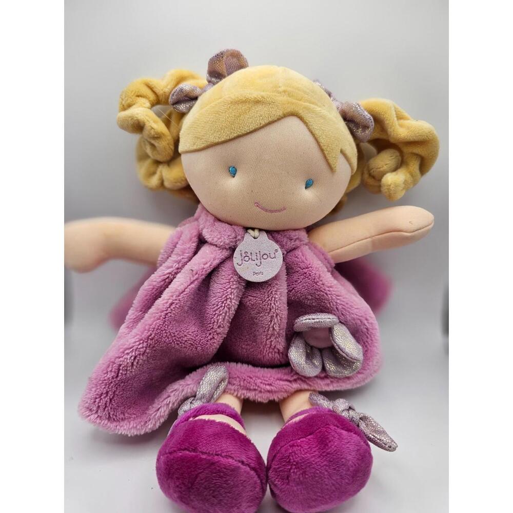 Jolijou Paris Pretty Rose Doll DC3132 Pink Plush Fairy 12 Inch